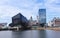 A View of Canning Dock at Pier Head, Liverpool, England, GB, UK