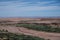 View of canyon of Asif Ounila river near Kasbah Ait Ben Haddou