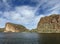 View of Canyon Lake and Rock Formations from a Steamboat in Arizona