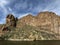 View of Canyon Lake and Rock Formations from a Steamboat in Arizona