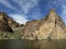 View of Canyon Lake and Rock Formations from a Steamboat in Arizona