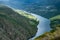 view of the canyon of the river Sil from a viewpoint in Parada do Sil. Ribeira Sacra. Galicia, Spain