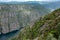 view of the canyon of the river Sil from a viewpoint in Parada do Sil. Ribeira Sacra. Spain