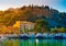 View Of Cap Canaille And Boats In The Port During Sunny Day-Cassis