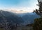 View from Cap de Rep towards Engolasters, you can also see the city of Encamp and Andorra La Vella, Andorra