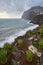 View of Cape GirÃ£o with Cactus on the foreground in Camara de Lobos, Madeira