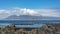 The view of Cape Town and Table Mountain from Robben Island
