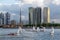 View of Capibaribe River from Cais Jose Estelita, Recife, Pernambuco, Brazil