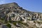 A view of Cappadocia eroded landscape of volcanic tuffstone