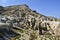 A view of Cappadocia eroded landscape of volcanic tuffstone