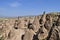 A view of Cappadocia eroded landscape of volcanic tuffstone