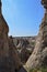 A view of Cappadocia eroded landscape of volcanic tuffstone