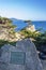 View of Carmel Bay and Lone Cyprus at Pebble Beach, 17 Mile Drive, Peninsula, Monterey, California, United States of