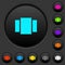 View carousel dark push buttons with color icons