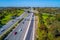 View of cars driving on highway in Melbourne.