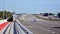 View of cars on the expressway S2, southern bypass of Warsaw.