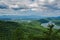 A View of Carvins Cove and Roanoke-Blacksburg Regional Airport