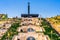 View of cascade stairs in Armenia Yerevan