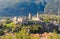 View of Castelgrande from Montebello Castle of Bellinzona, Switzerland