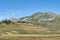 View of Castelluccio di Norcia valley in Umbria