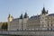 View of the castle of the Conciergerie in Paris