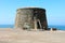 View of the castle in La Caleta Fuste on the island of Fuerteventura, Canary Islands, Spain