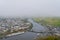 View from the castle Landshut to the german city Bernkastel-Kues