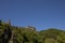 View of the castle in the mountains. Vianden. Luxembourg