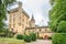 View at the castle Puymartin built during the 13th century in France