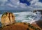 View From Castle Rock To 12 Apostles At Great Ocean Road Victoria Australia