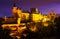 View of Castle of Segovia in night