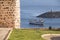 View from the castle of Sines on harbour, Portugal