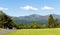 View from Castlerigg Hall Keswick Lake District Cumbria to Derwent Water and Catbells