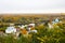 View of the Cathedral of the Annunciation on the right bank of the River Klyazma. Gorokhovets