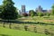 View of the Cathedral from Cherry Hill Park in Ely, Cambridgeshire, Norfolk, UK