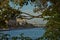 View of the Cathedral of Christ the Savior from the embankment of the Moscow River.