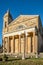 View at the Cathedral of Holy Savior in Montalcino, Italy