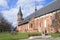 View of the Cathedral of Koenigsberg and a statue of Julius Rupp