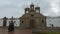 View of the Cathedral of Riobamba, built in the 18th century with a baroque style