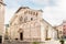 View at the Cathedral of San Andrea in the streets of Carrara - Italy