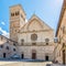 View at the Cathedral of San Rufino in Assisi, Italy