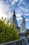 View of the Cathedral-Sanctuary of Lourdes France