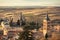 View from the Cathedral of Segovia del AlcÃ¡zar and the church of San Andres in Segovia Spain