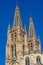 View of the cathedral in Spanish town Burgos