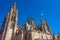 View of the cathedral in Spanish town Burgos