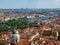 View from the Cathedral of St. Vitus on the south-east - the Vltava river, Dancing House