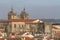 View at the Cathedral of Viseu and Church of Mercy on top