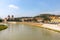 View of catholic church Parrocchia di San Giorgio in Braida on the riverbank of Adige river in Verona