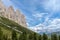 View of the Catinaccio group from Vajolet valley