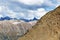 view of Caucasus mountain range from Dombay